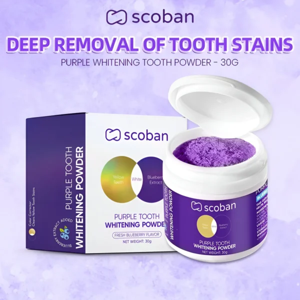 Scoban Purple Tooth Whitening Powder