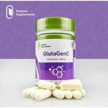 Simplee Supplements GlutaGenC – 500mg Skin Brightening & Antioxidant