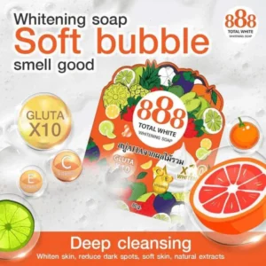 888 Total White 10X Whitening Soap - 80g