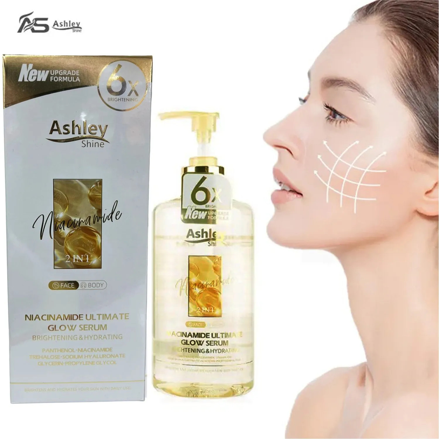 Ashley Shine Niacinamide Ultimate Glow Serum 2 in 1 Ashley Shine Niacinamide Ultimate Glow Serum 2 in 1