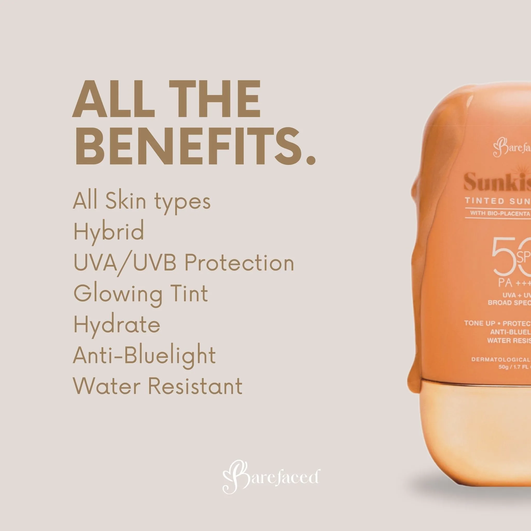 Barefaced Sunkissed Tinted Sunscreen SPF50+ Barefaced Sunkissed Tinted Sunscreen SPF50+