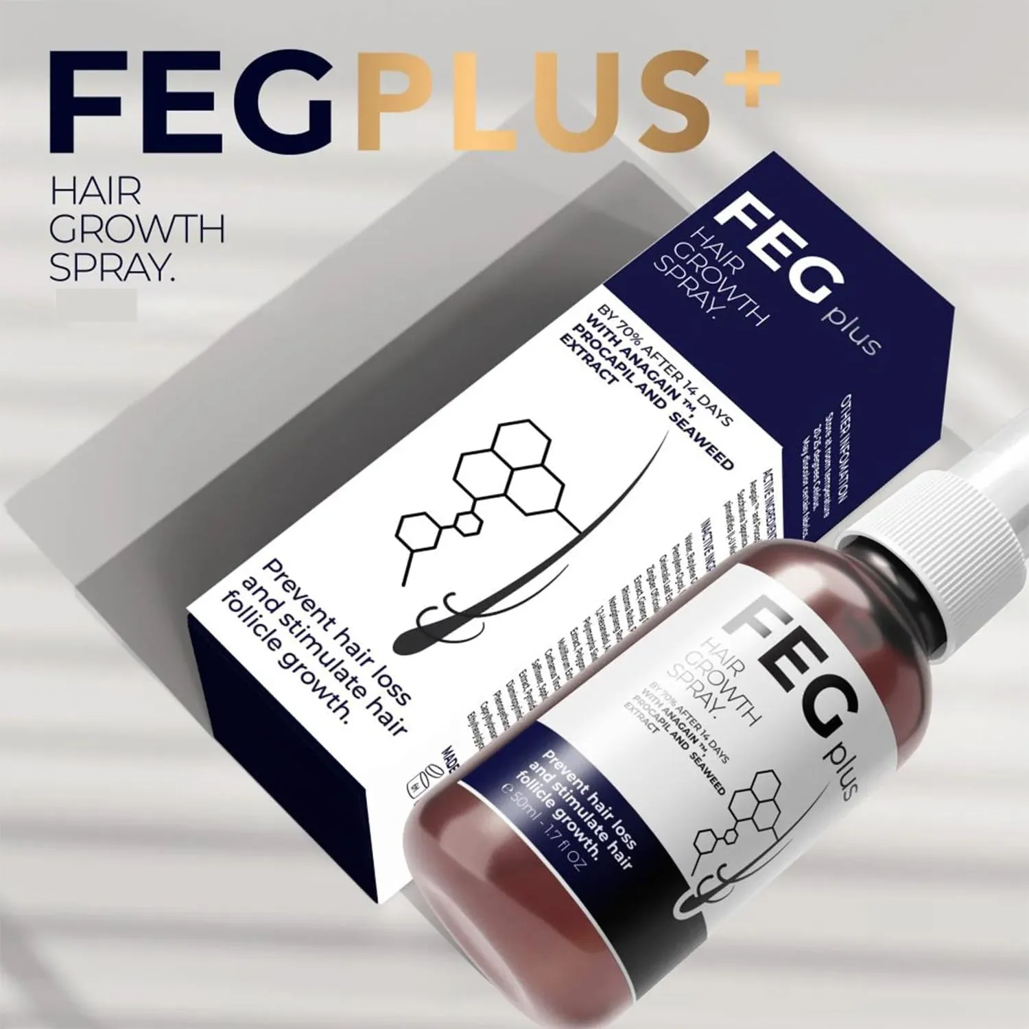 FEG Plus Hair Growth Spray – 50ml (1) FEG Plus Hair Growth Spray – 50ml