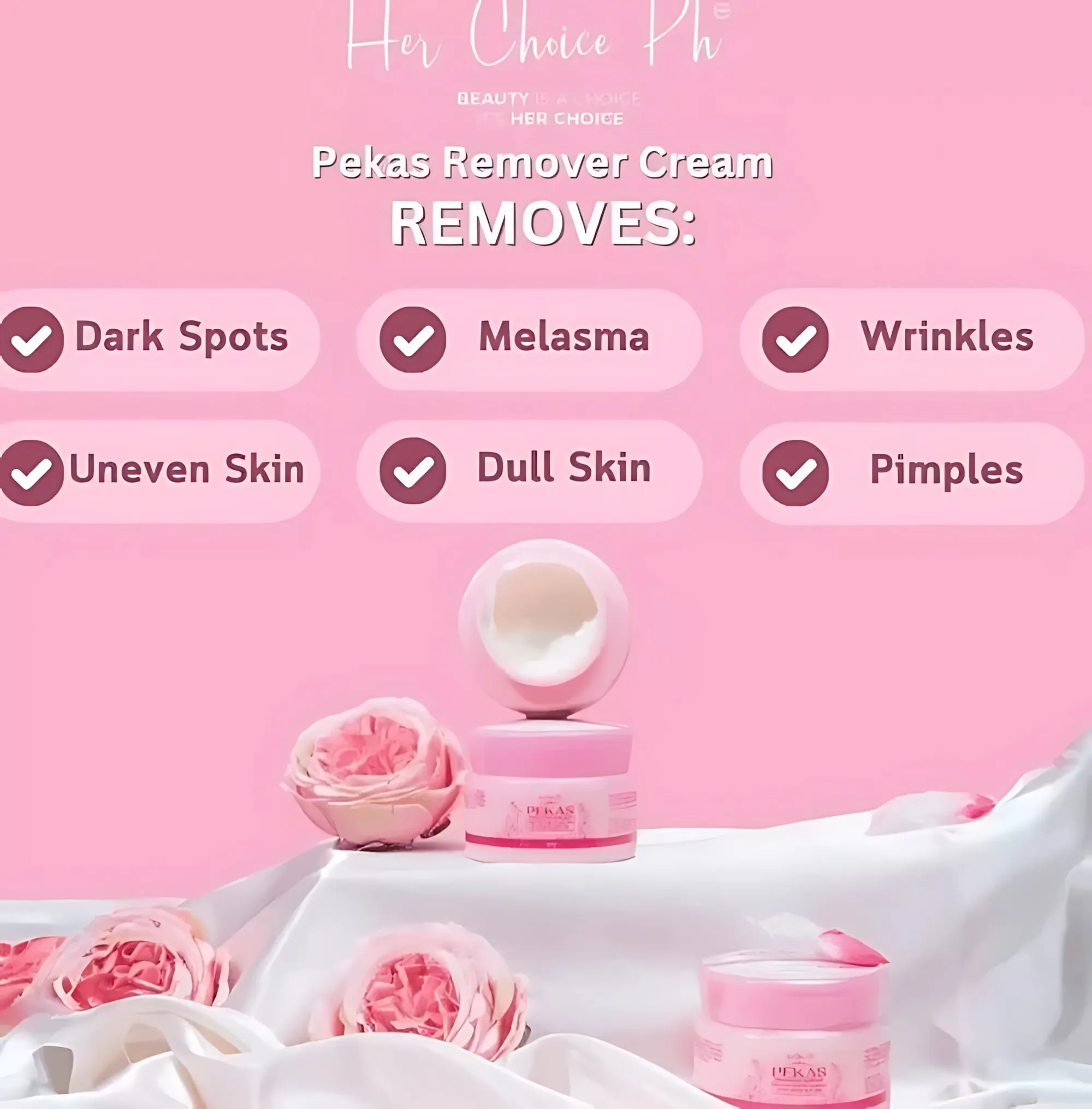 Her Choice Ph Pekas Remover Cream - 50g Her Choice Ph Pekas Remover Cream - 50g