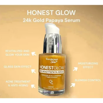 Honest Glow 24K Gold Papaya Serum - 30ml