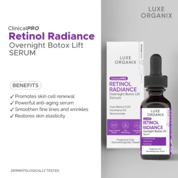 Luxe Organix Retinol Radiance Overnight Botox Lift Serum