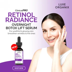 Luxe Organix Retinol Radiance Overnight Botox Lift Serum