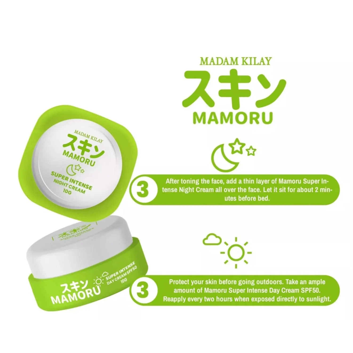 Madam Kilay Mamoru 4+1 Super Intense Rejuvenating Set Madam Kilay Mamoru 4+1 Super Intense Rejuvenating Set