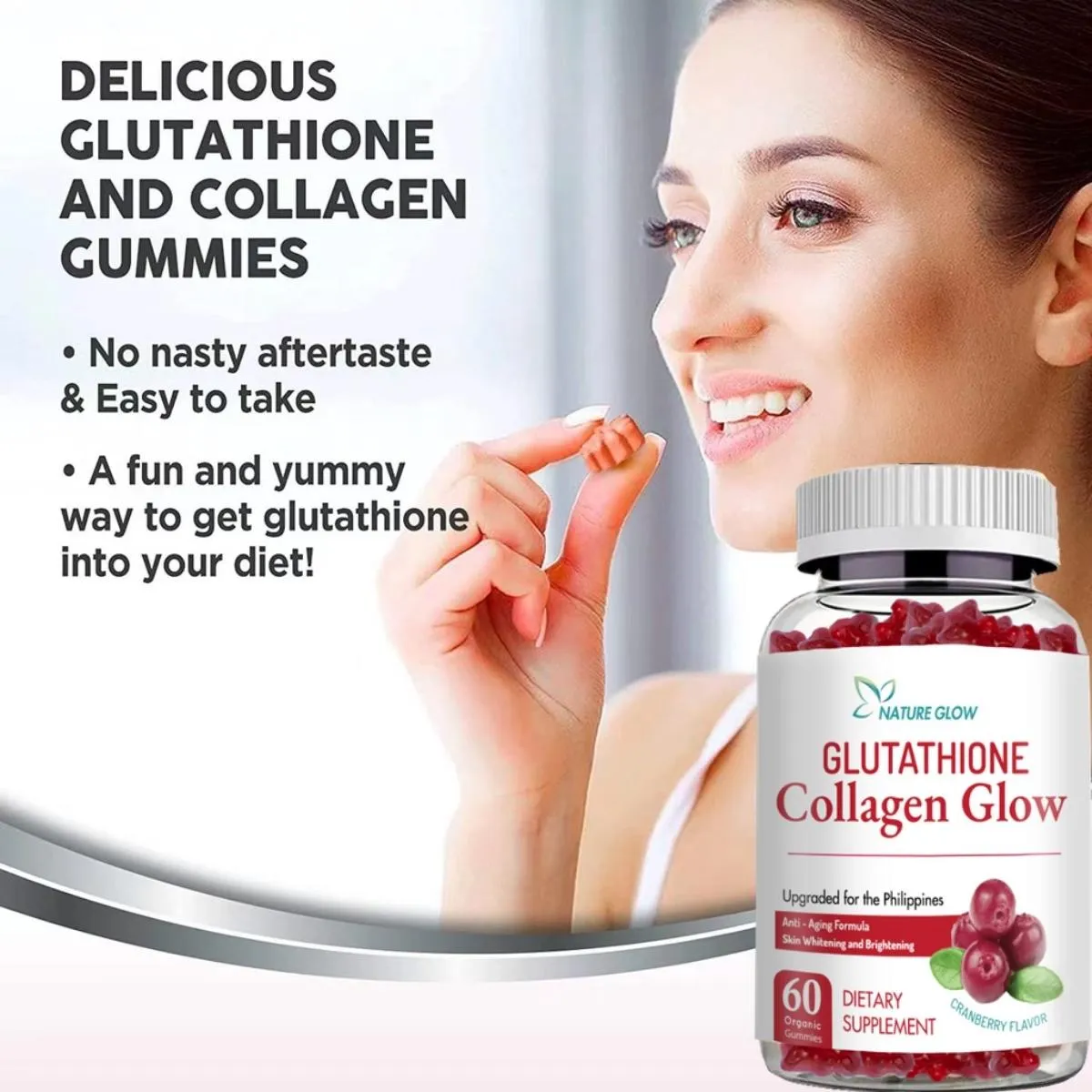Nature Glow Glutathione Collagen Glow Cranberry Nature Glow Glutathione Collagen Glow Cranberry