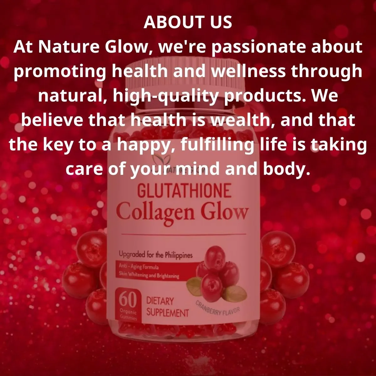 Nature Glow Glutathione Collagen Glow Cranberry Nature Glow Glutathione Collagen Glow Cranberry