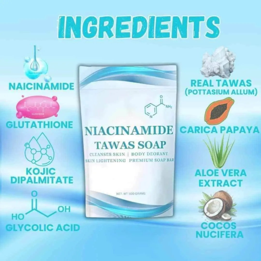 Niacinamide Tawas Soap - 100g Niacinamide Tawas Soap - 100g