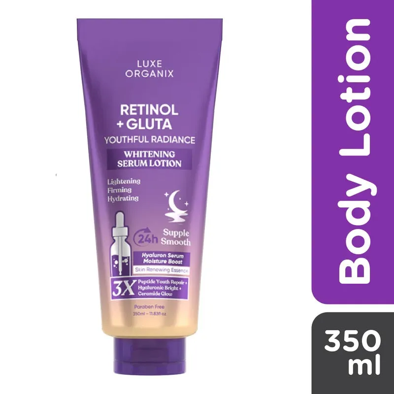 Retinol + Gluta Youthful Radiance Whitening Serum Lotion Retinol + Gluta Youthful Radiance Whitening Serum Lotion