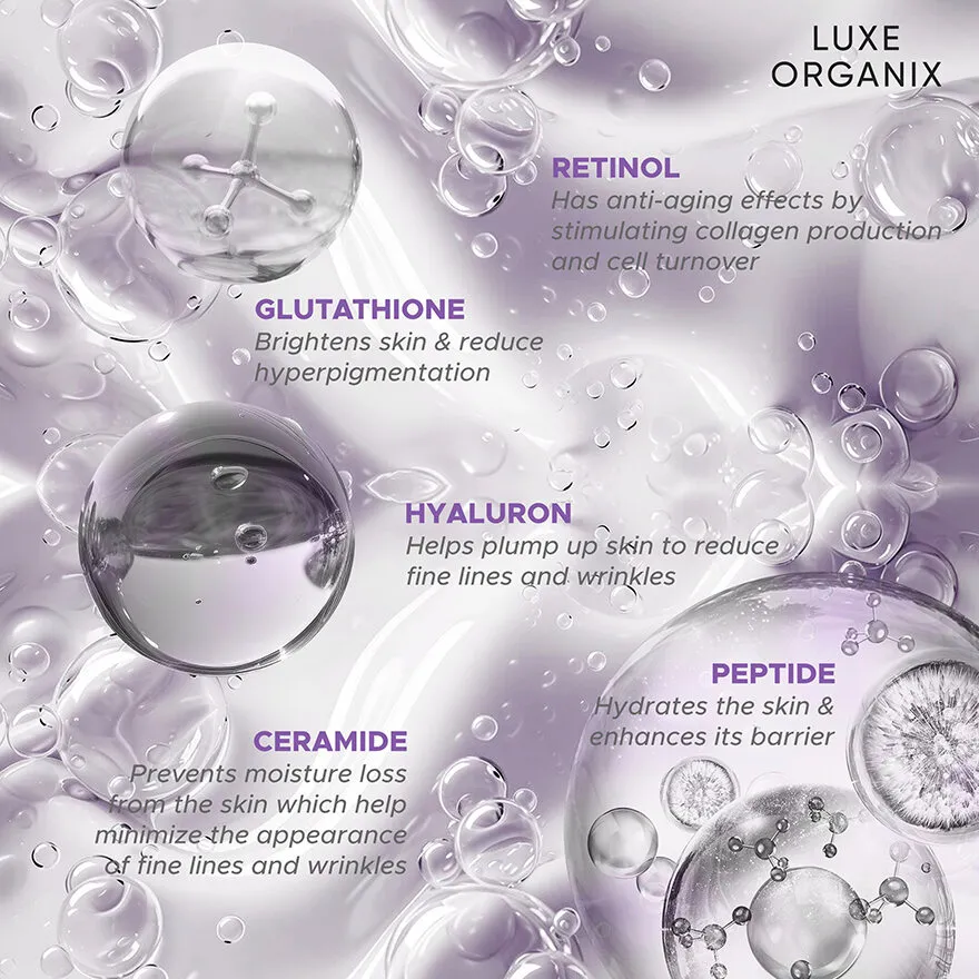 Retinol + Gluta Youthful Radiance Whitening Serum Lotion Retinol + Gluta Youthful Radiance Whitening Serum Lotion