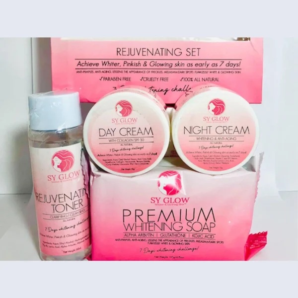SY Glow Glass Skin Set – 7 Days Whitening Challenge