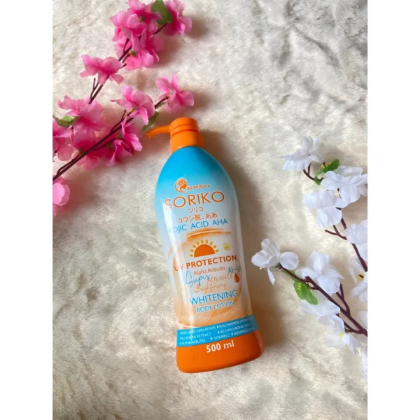 Soriko Kojic Acid AHA UV Protection Whitening Body Lotion