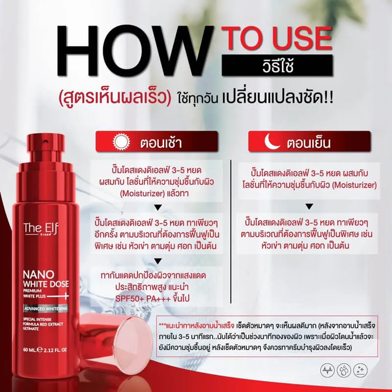 The Elf Nano White Dose Premium White Plus Serum The Elf Nano White Dose Premium White Plus Serum