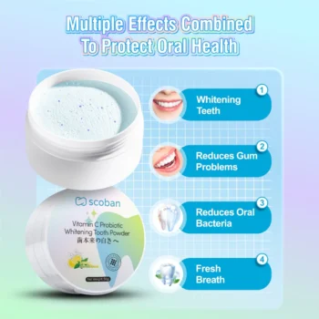 Scoban Vitamin C Probiotic Whitening Tooth Powder