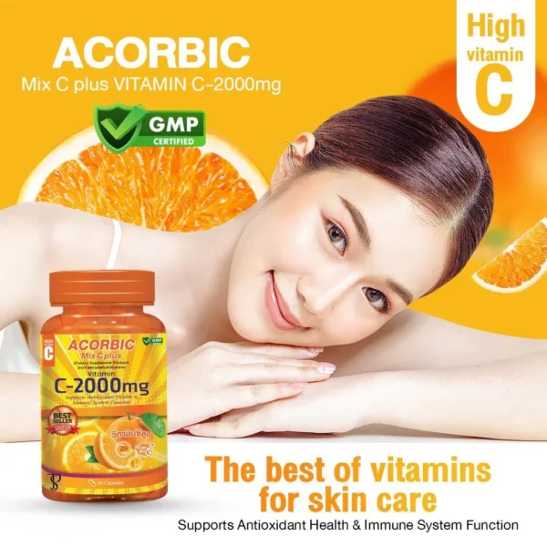 Acorbic C-2000mg Vitamin C Supplement