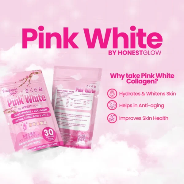 Transformed Skin Honest Glow Pink White Glutathione + Collagen