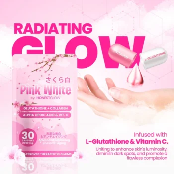 Transformed Skin Honest Glow Pink White Glutathione + Collagen