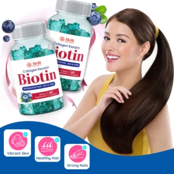 Melli Organic Collagen Keratin Biotin Gummies