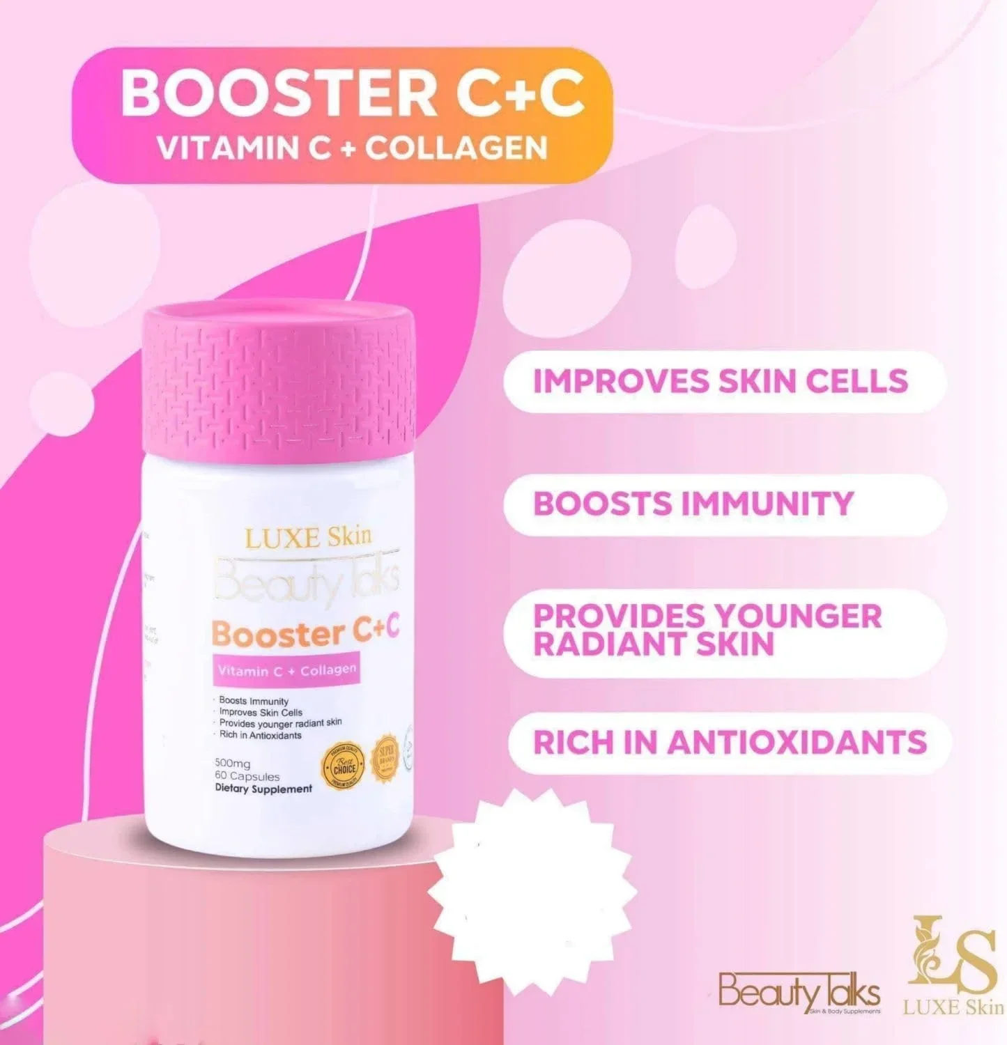 Luxe Skin Beauty Talks Vitamin C + C Collagen Luxe Skin Beauty Talks Vitamin C + C Collagen