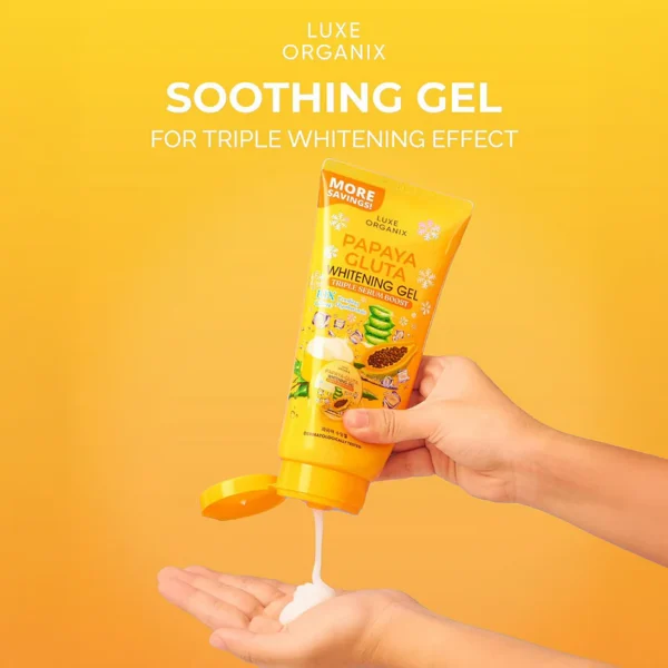 Luxe Organix Papaya Gluta Whitening Gel Triple Serum