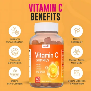Mega C Vitamin C Gummies – Adult Immune Support Supplement
