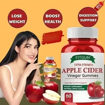 Fitgum Extra Strength Apple Cider Vinegar Gummies