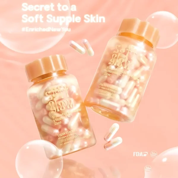 New Moon Soft Glow – S-Acetyl Glutathione, Rosehip, Collagen, Vitamins & Zinc