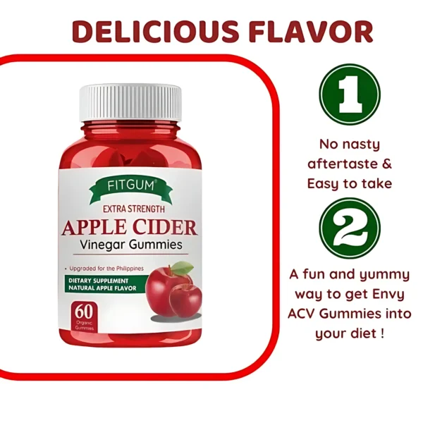 Fitgum Extra Strength Apple Cider Vinegar Gummies