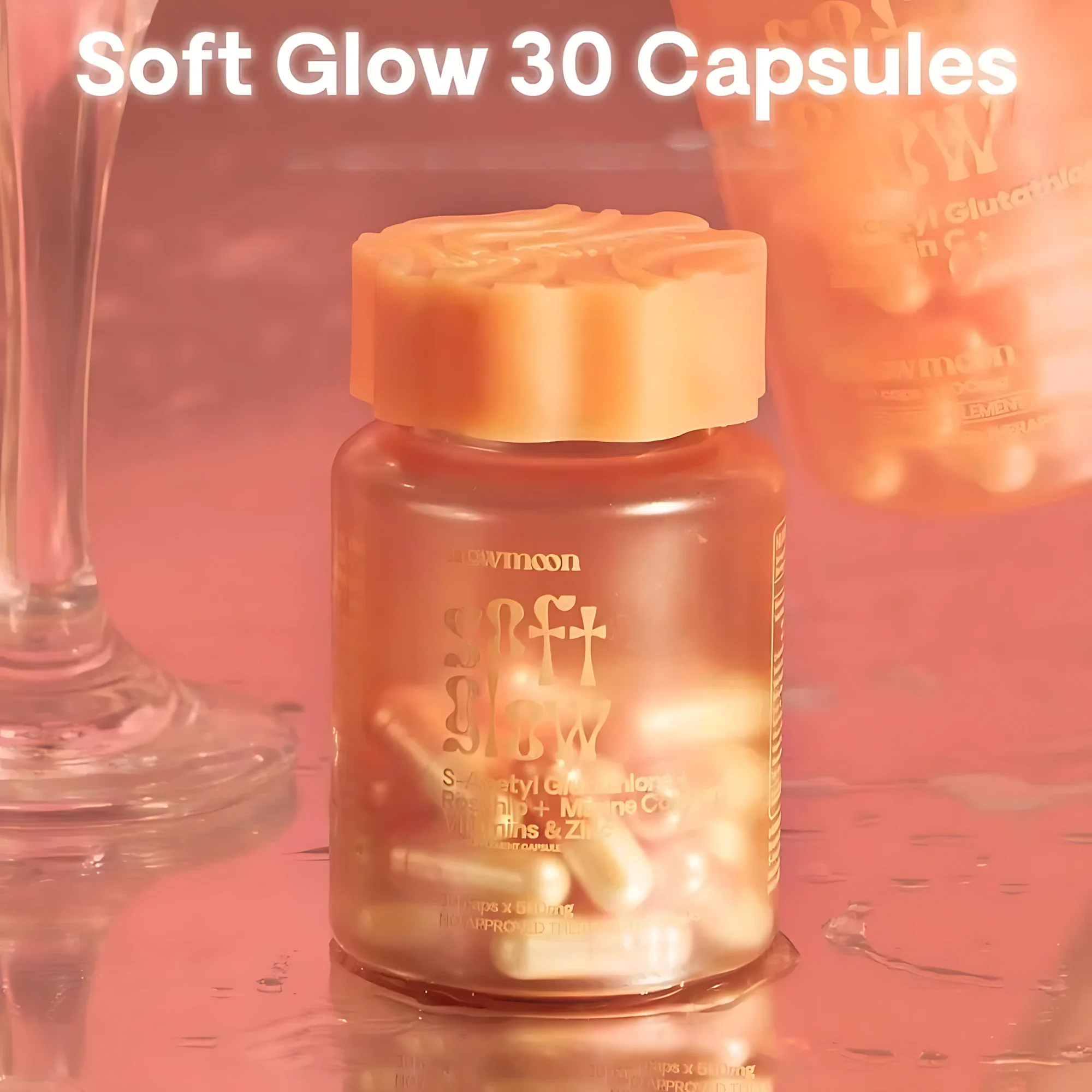 New Moon Soft Glow – S-Acetyl Glutathione, Rosehip, Collagen, Vitamins & Zinc New Moon Soft Glow – S-Acetyl Glutathione, Rosehip, Collagen, Vitamins & Zinc