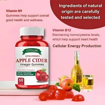 Fitgum Extra Strength Apple Cider Vinegar Gummies