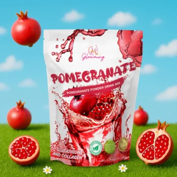 Glowming Pomegranate With Glutathione & Collagen Powder Drink Mix