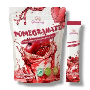 Glowming Pomegranate With Glutathione & Collagen Powder Drink Mix