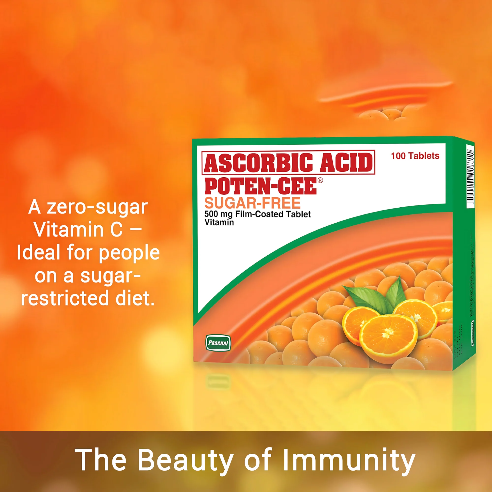 Ascorbic Acid Poten-Cee Sugar-Free 500mg Ascorbic Acid Poten-Cee Sugar-Free 500mg