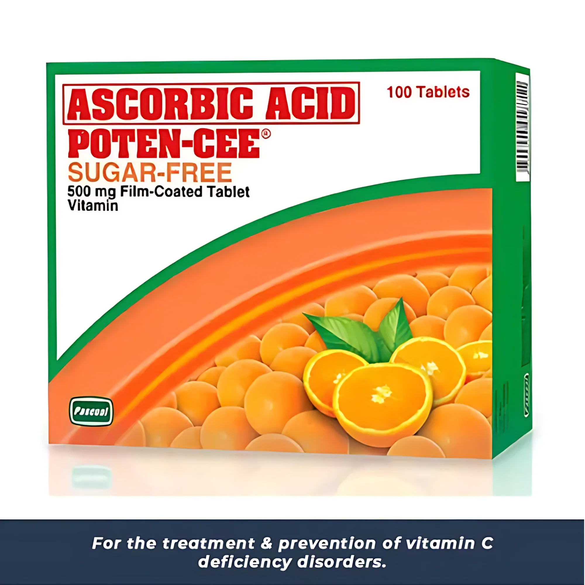 Ascorbic Acid Poten-Cee Sugar-Free 500mg Ascorbic Acid Poten-Cee Sugar-Free 500mg