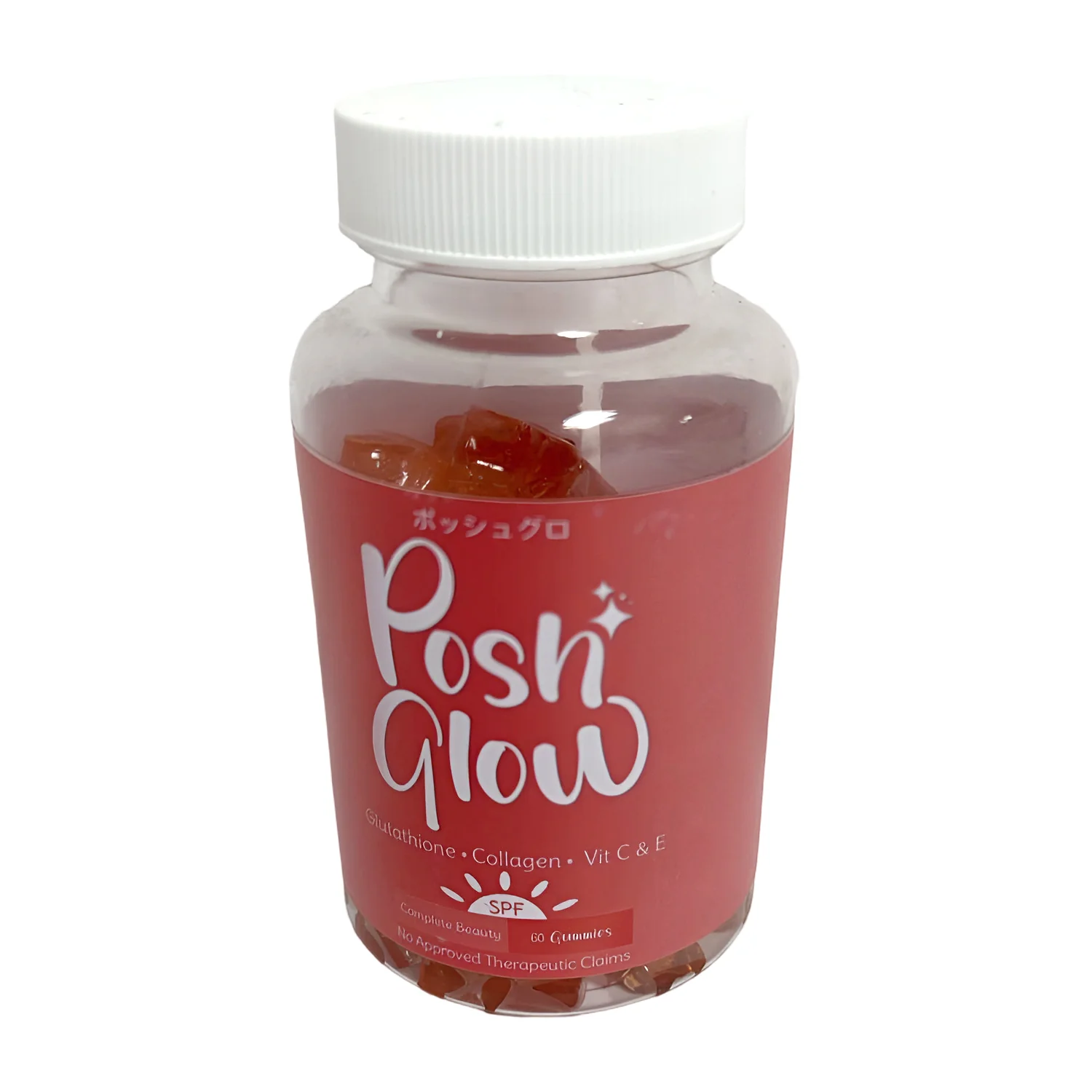 Posh Glow All-In-One Beauty Gummy – Lychee Flavor Posh Glow All-In-One Beauty Gummy – Lychee Flavor