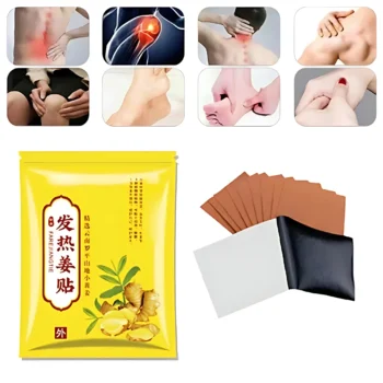 FAREJIANGTIE Pain Relief Ginger Patches – 100pcs | Natural Heating Herbal Patch for Body Pain - Image 3