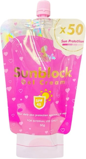 Perfect Skin Sunblock Gel Cream SPF 45 (50g) - Image 5