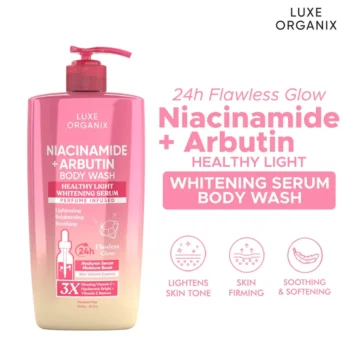 Luxe Organix Niacinamide + Arbutin (Healthy Light Whitening Serum) Body Wash – 1000ml - Image 3