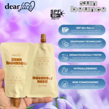 Dear Face Sunbounce Daily Tinted Sunscreen SPF 50+ PA+++ Twin Pack (2 x 30ml) - Image 2