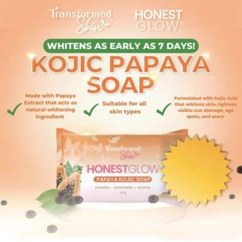 HONEST GLOW PAPAYA KOJIC SOAP 70 GM - Image 2