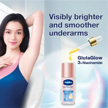 Vaseline Glutaglow Bright & Dry Ampoule Serum Deodorant – 45ml - Image 3