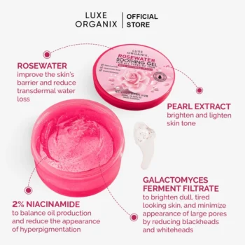 LO Rosewater Soothing Gel – 300ml - Image 2