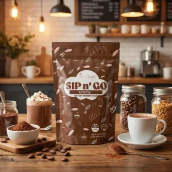 K-Drinks Sip n’ Go Cocoa – 21g × 10 Sachets - Image 3