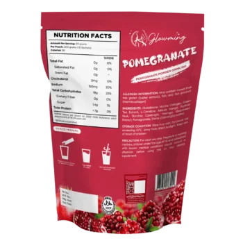 Glowming Health & Beauty Drink – Pomegranate (200g) - Image 2