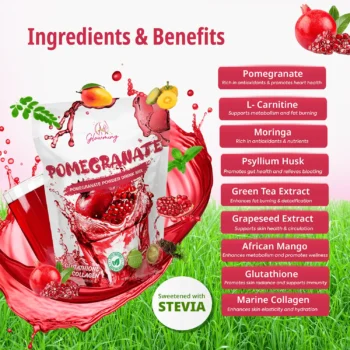 Glowming Health & Beauty Drink – Pomegranate (200g) - Image 4