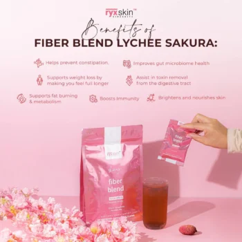Ryx Skin Fiber Blend Lychee Sakura – Detox & Digestive Cleanse Drink - Image 4