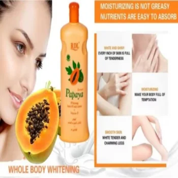 RDL Papaya Whitening Body Lotion + Vitamin E - 600ml - Image 3