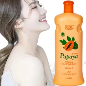 RDL Papaya Whitening Body Lotion + Vitamin E - 600ml - Image 5